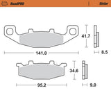 Moto-Master RoadPRO Sinter Front Brake Pad (FD0108)