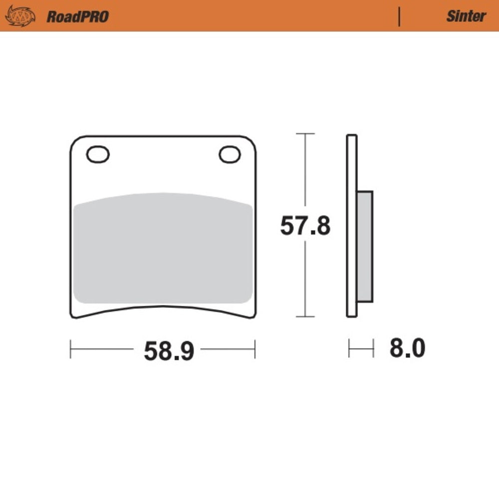 Moto-Master RoadPRO Sinter Front Brake Pad (FD0147)