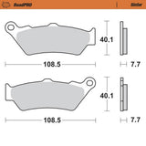 Moto-Master RoadPRO Sinter Front Brake Pad (FD0216)