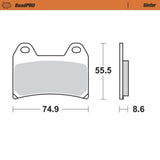Moto-Master RoadPRO Sinter Front Brake Pad (FD0221)