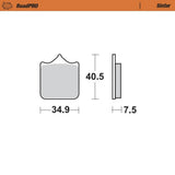Moto-Master RoadPRO Sinter Front Brake Pad (FD0305)