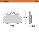 Moto-Master RoadPRO Sinter Front Brake Pad (FD0320)