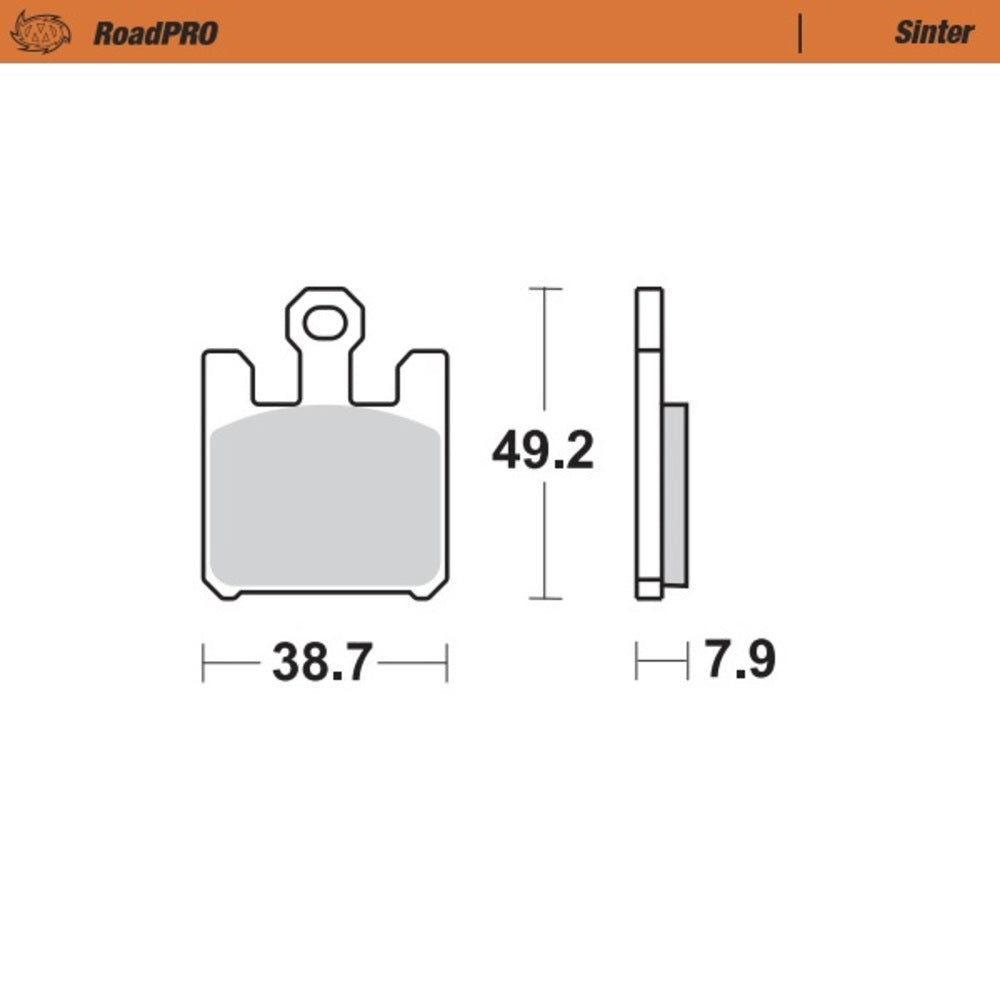 Moto-Master RoadPRO Sinter Front Brake Pad (FD0352)