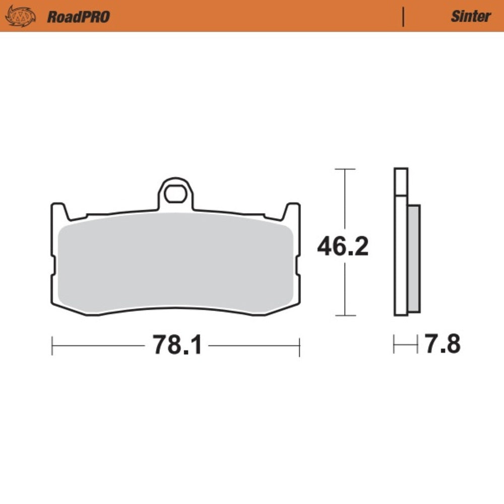 Moto-Master RoadPRO Sinter Front Brake Pad (FD0441)