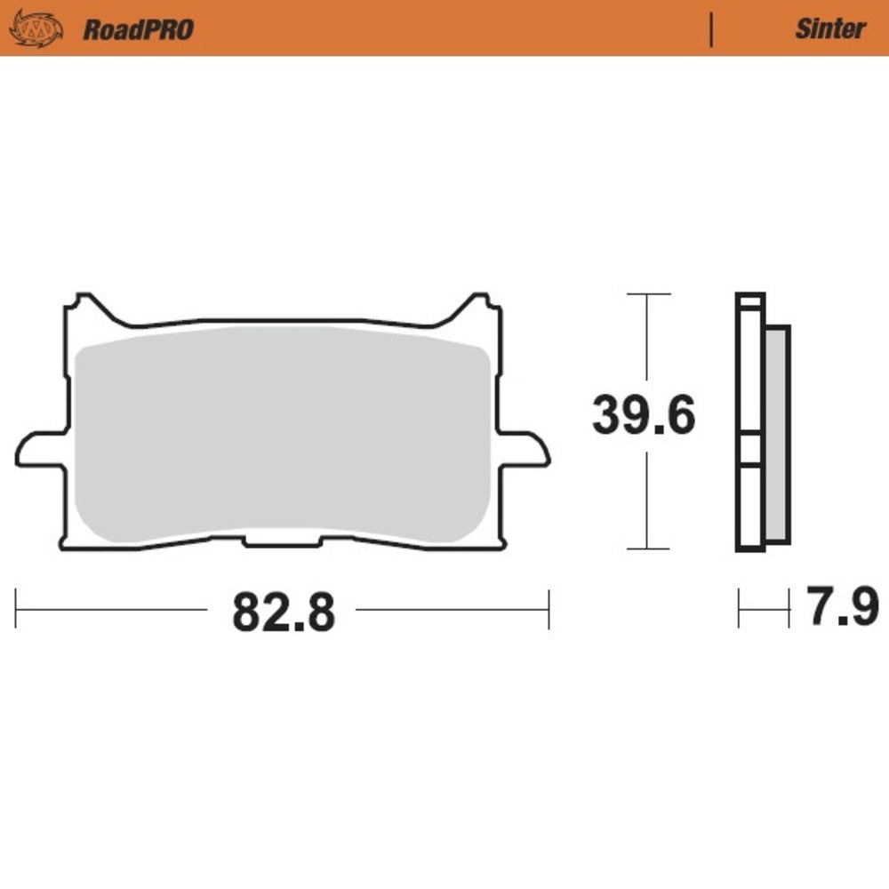 Moto-Master RoadPRO Sinter Front Brake Pad (FD0521)