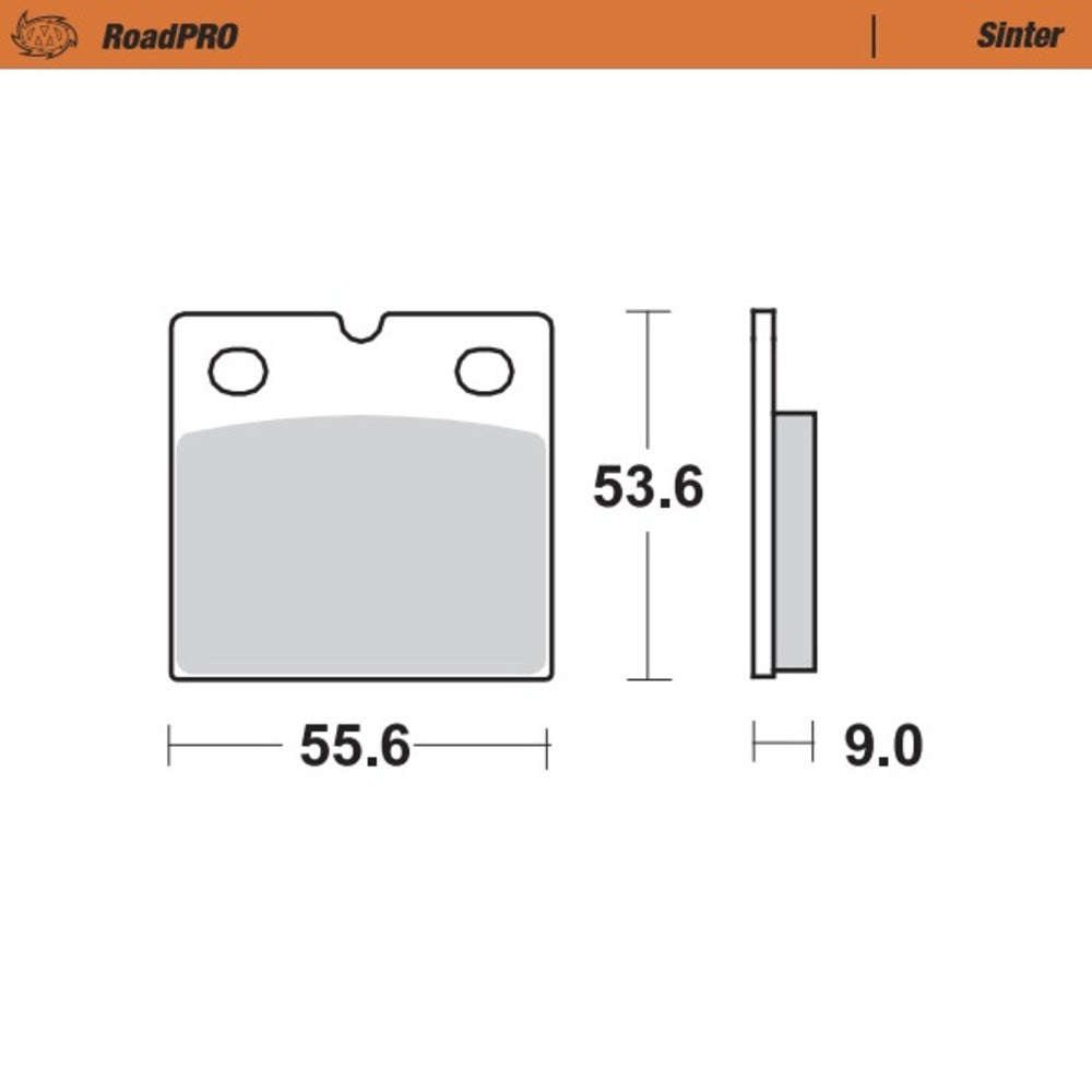 Moto-Master RoadPRO Sinter Rear Brake Pad (FD0013)