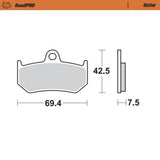Moto-Master RoadPRO Sinter Rear Brake Pad (FD0391)