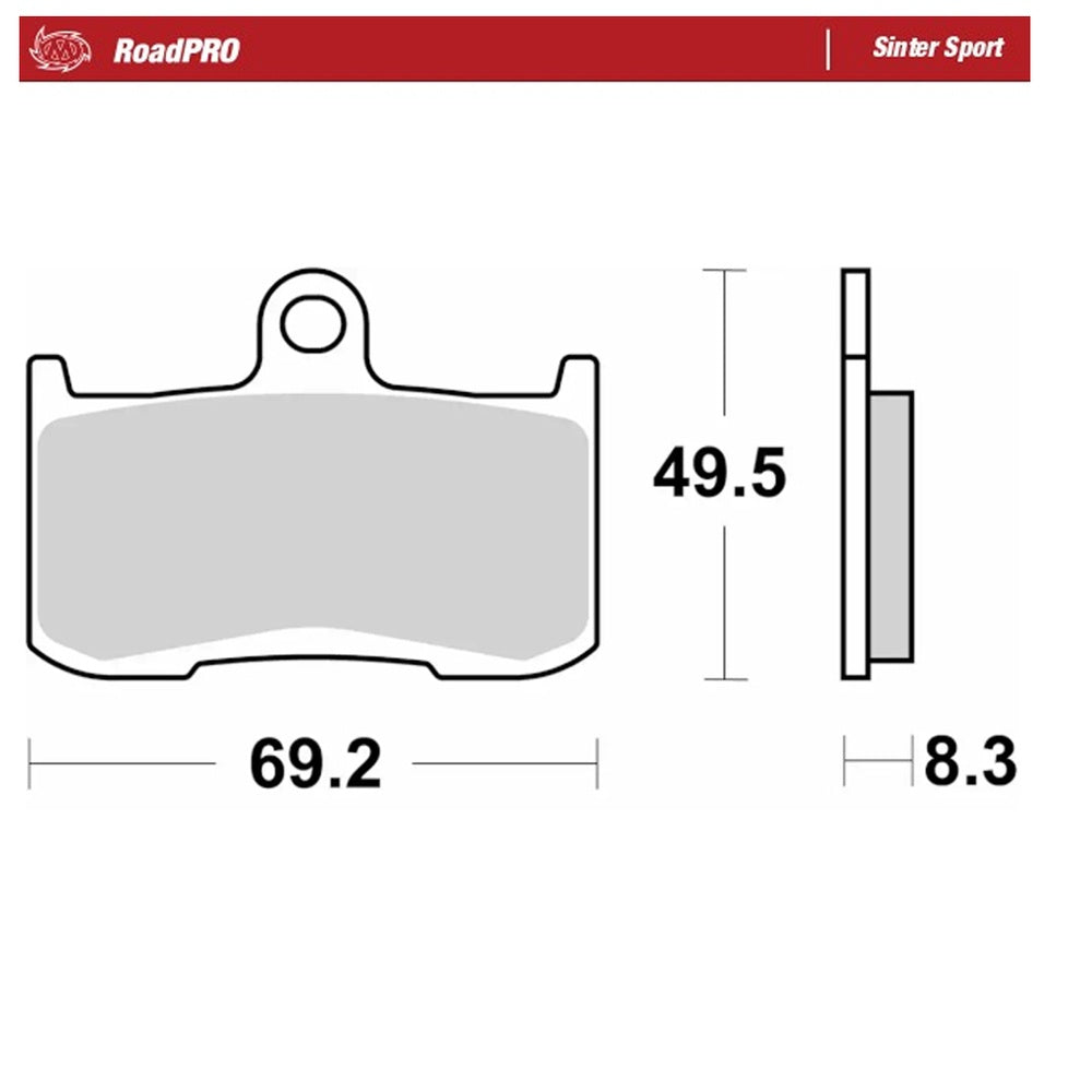 Moto-Master RoadPRO Sinter Sport Brake Pad (FD0351)