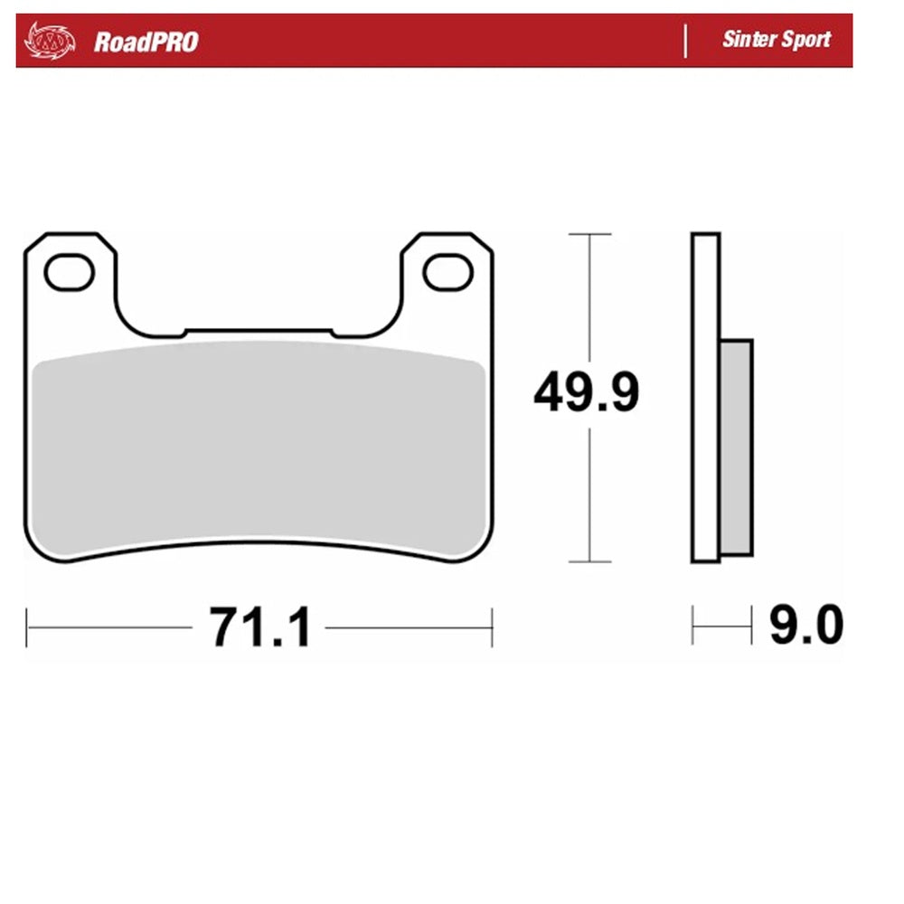 Moto-Master RoadPRO Sinter Sport Brake Pad (FD0362)