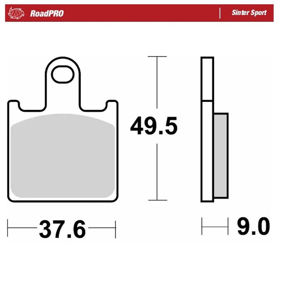 Moto-Master RoadPRO Sinter Sport Brake Pad (FD0419)