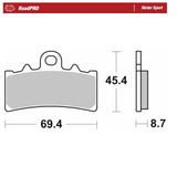 Moto-Master RoadPRO Sinter Sport Brake Pad (FD0497)