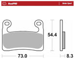 Moto-Master RoadPRO Sinter Sport Brake Pad (FD0540)