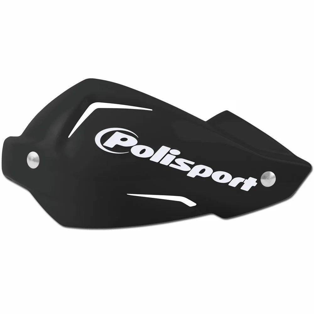 POLISPORT TOUQUET HANDGUARDS - REPLACEMENT HANDGUARD PLASTIC AND BOLT KIT - BLACK - 75-830-69K
