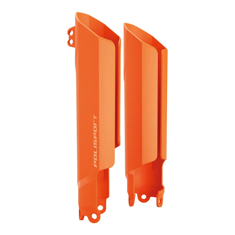 POLISPORT FULL WRAP FORK GUARDS KTM HUSQY GASGAS SHERCO - ORANGE - 75-839-93O