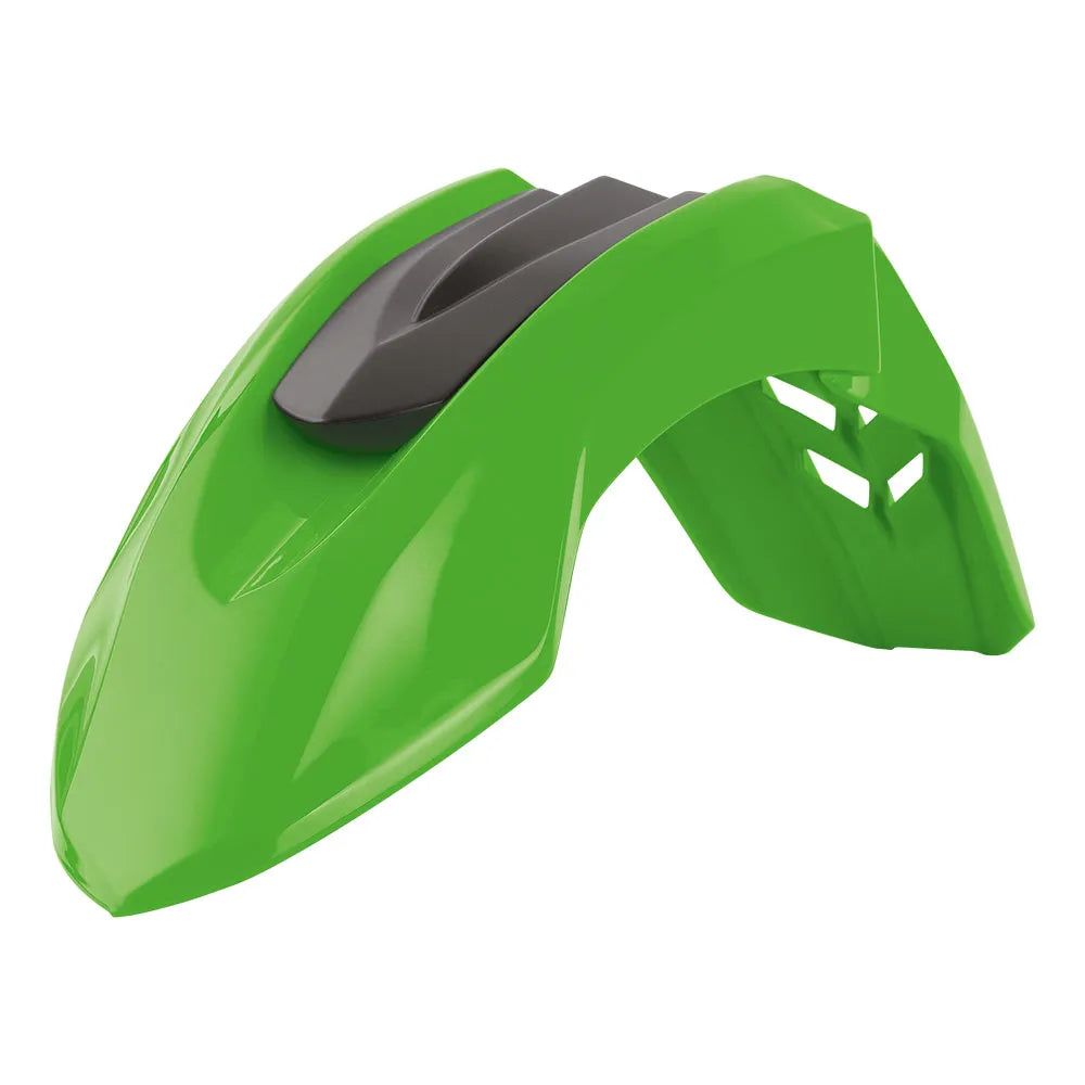 POLISPORT SUPERMOTO LINE FRONT FENDER - GREEN - 75-855-35G