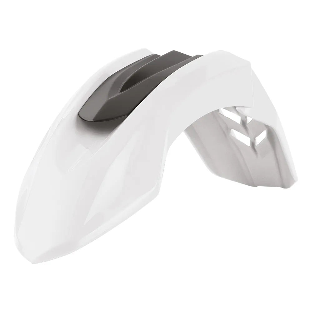 POLISPORT SUPERMOTO LINE FRONT FENDER - WHITE - 75-855-35W