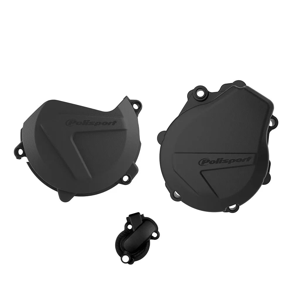 POLISPORT ENGINE COVER PROTECTION KIT KTM HUSQVARNA - BLACK - 75-909-91K