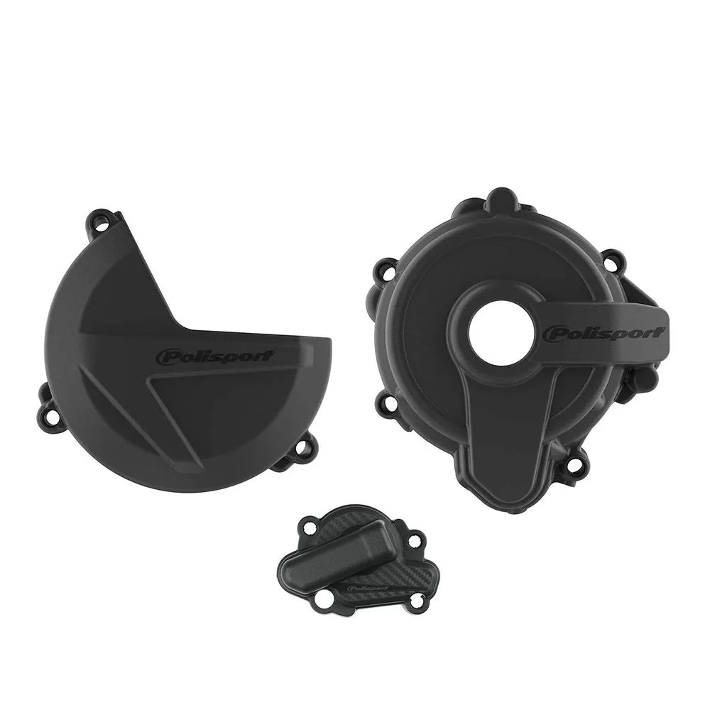 POLISPORT ENGINE COVER PROTECTION KIT SHERCO SE 250/300 14-24 - BLACK - 75-910-04