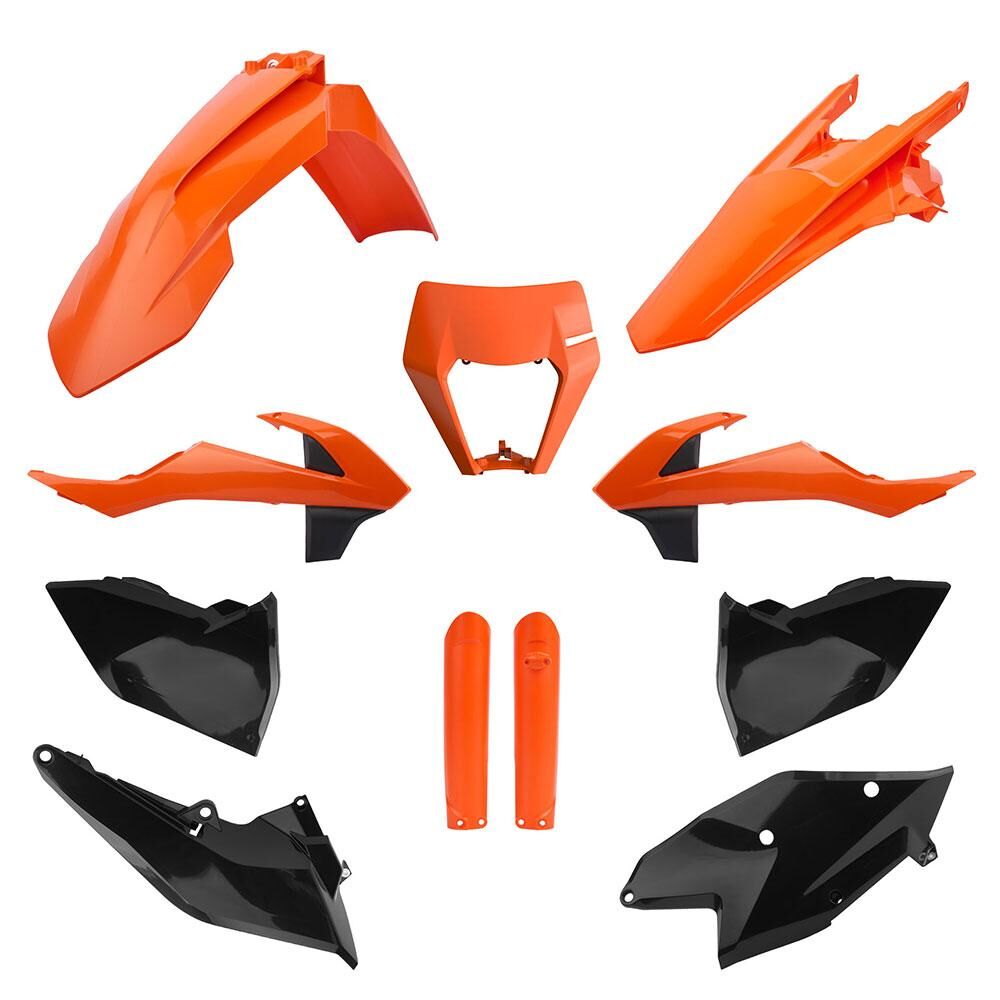 POLISPORT KIT KTM EXC/EXC-F 17-19 ORANGE BLACK - 75-914-73