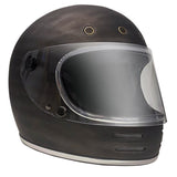 STONE HELMET PATINA BLACK SILVER