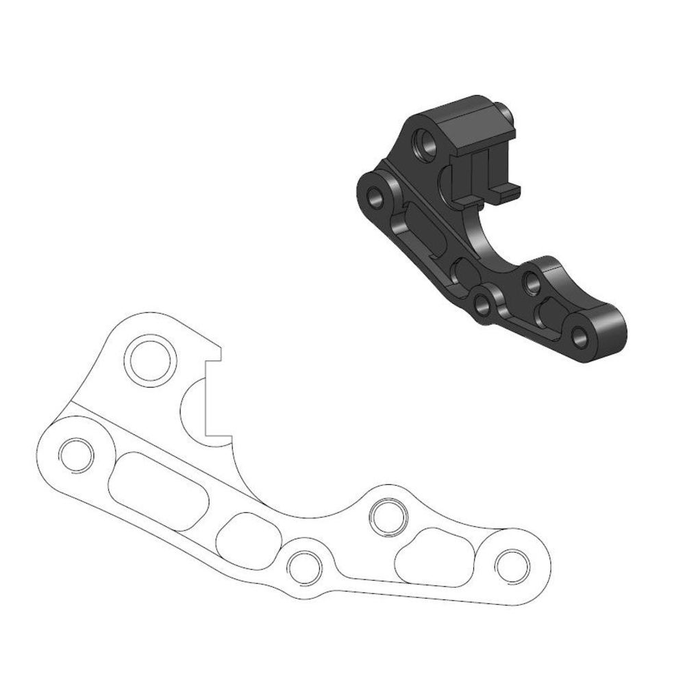 Moto-Master Caliper Adapter Bracket - Front 270mm