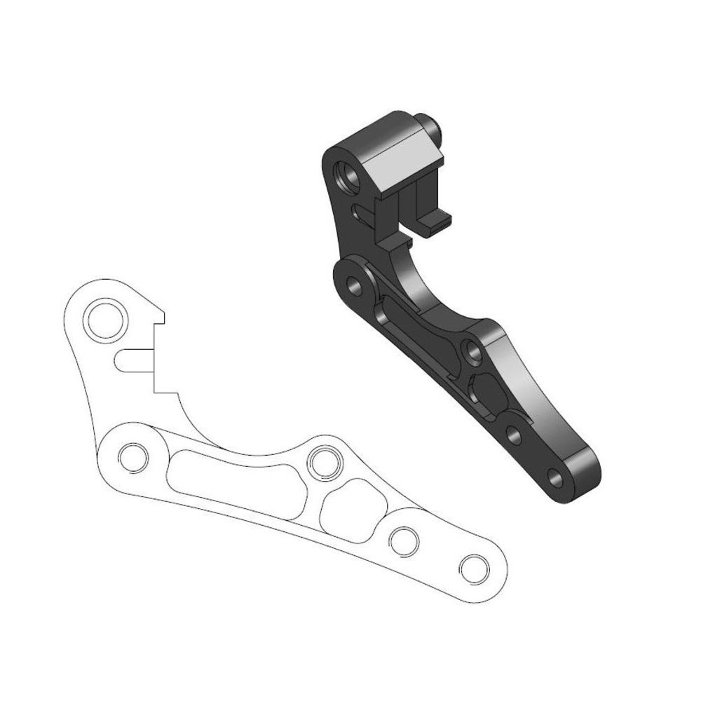 Moto-Master Caliper Adapter Bracket - Front 270mm