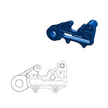 Moto-Master Caliper Adapter Bracket - Blue Rear 220mm (Factory Disc)