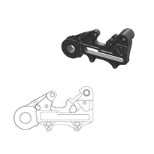 Moto-Master Caliper Adapter Bracket - Black Rear 220mm (Factory Disc)