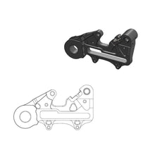 Moto-Master Caliper Adapter Bracket - Black Rear 220mm (Factory Disc)