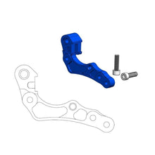 Moto-Master Caliper Adapter Bracket - Blue Front 260mm