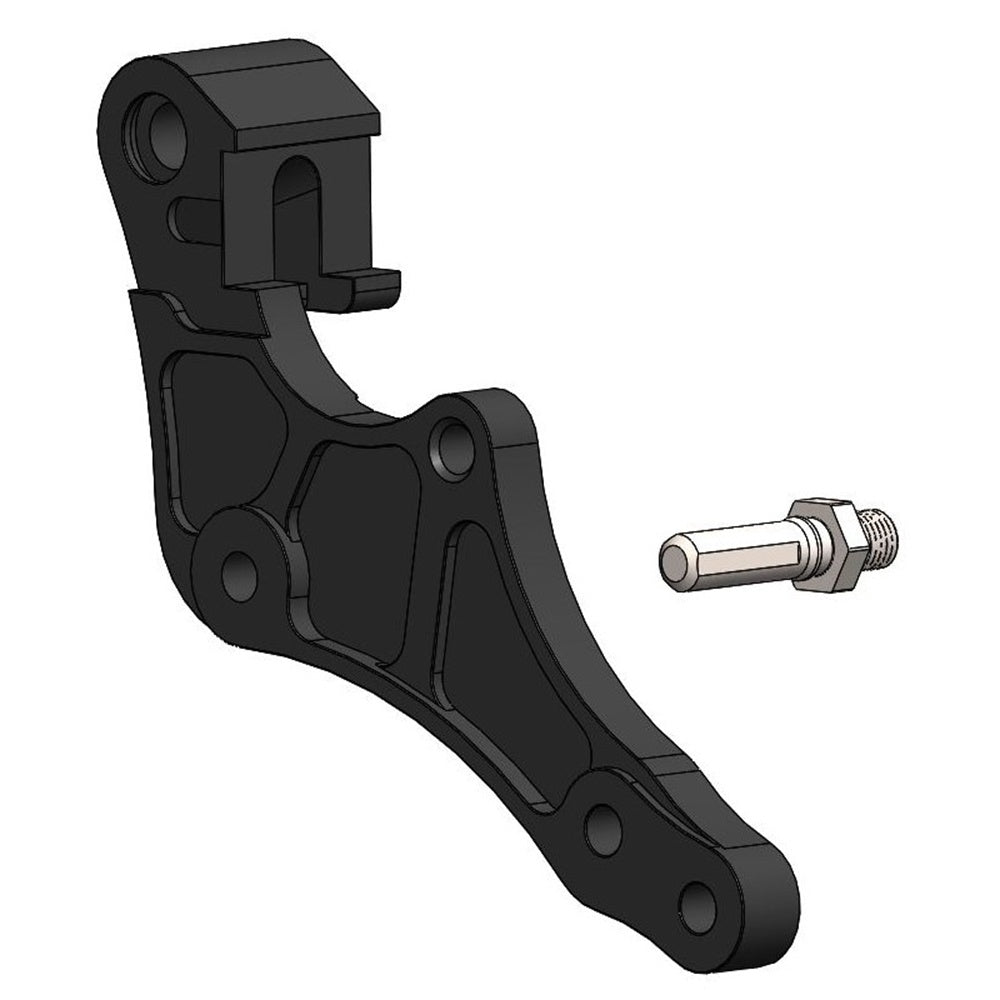 Moto-Master Caliper Adapter Bracket - Black Front 320mm (Supermoto Street)