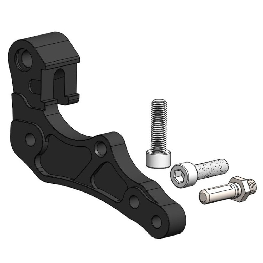 Moto-Master Caliper Adapter Bracket - Black Front 280mm