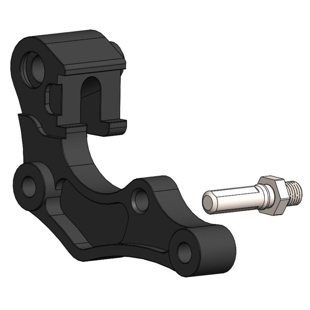 Moto-Master Caliper Adapter Bracket - Black Front 280mm