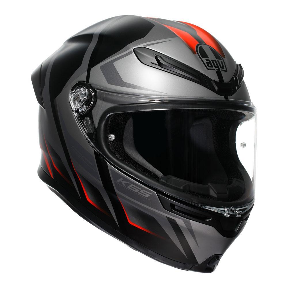 AGV K6 S - KARVE BLACK/GREY/RED L - 77-192-09