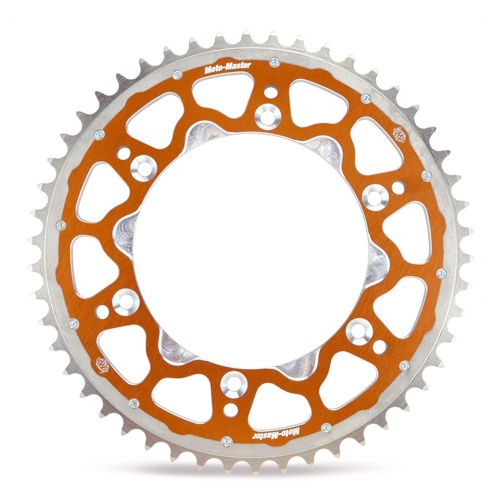 Moto-Master Fusion Dual Ring Rear Sprocket Orange 49T (KMX)(894)