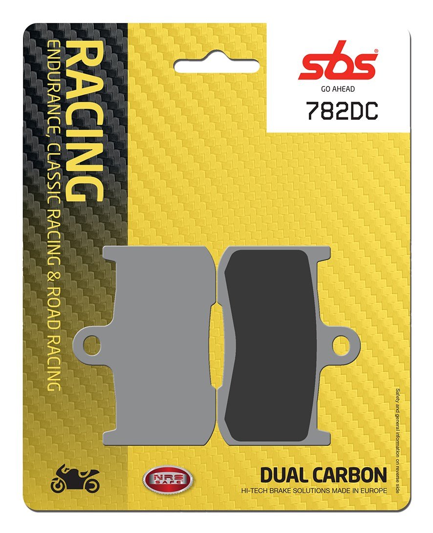 SBS FRICTION - Dual Carbon Front Brake Pads - (Track Use) - 782DC-