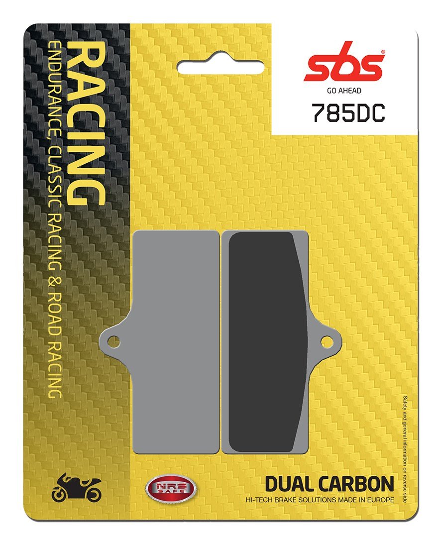 SBS FRICTION - Dual Carbon Front Brake Pads - (Track Use) (bendix packaging) - 785DC-
