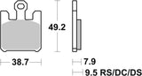 SBS FRICTION - Dual Carbon Front Brake Pads - (Track Use) - 788DC-