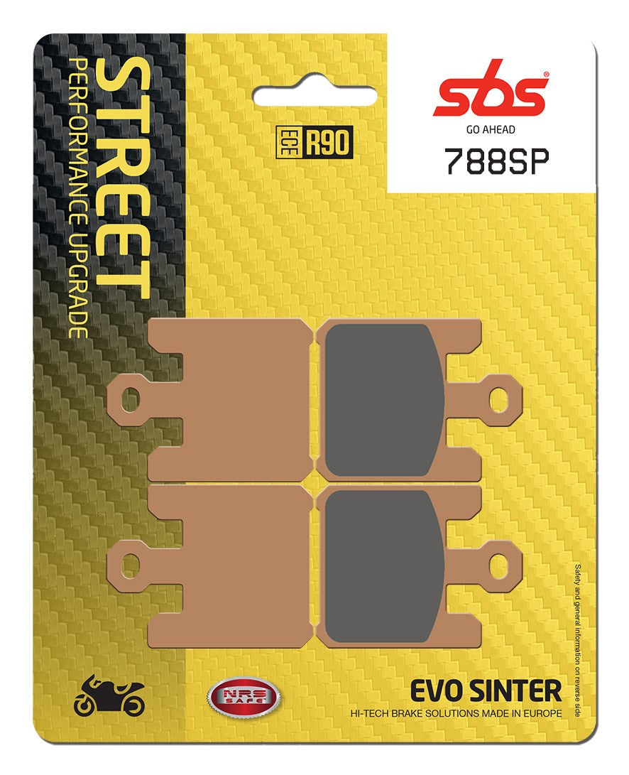 SBS FRICTION - Street Performance EVO Sinter Front Brake Pads - 788SP-
