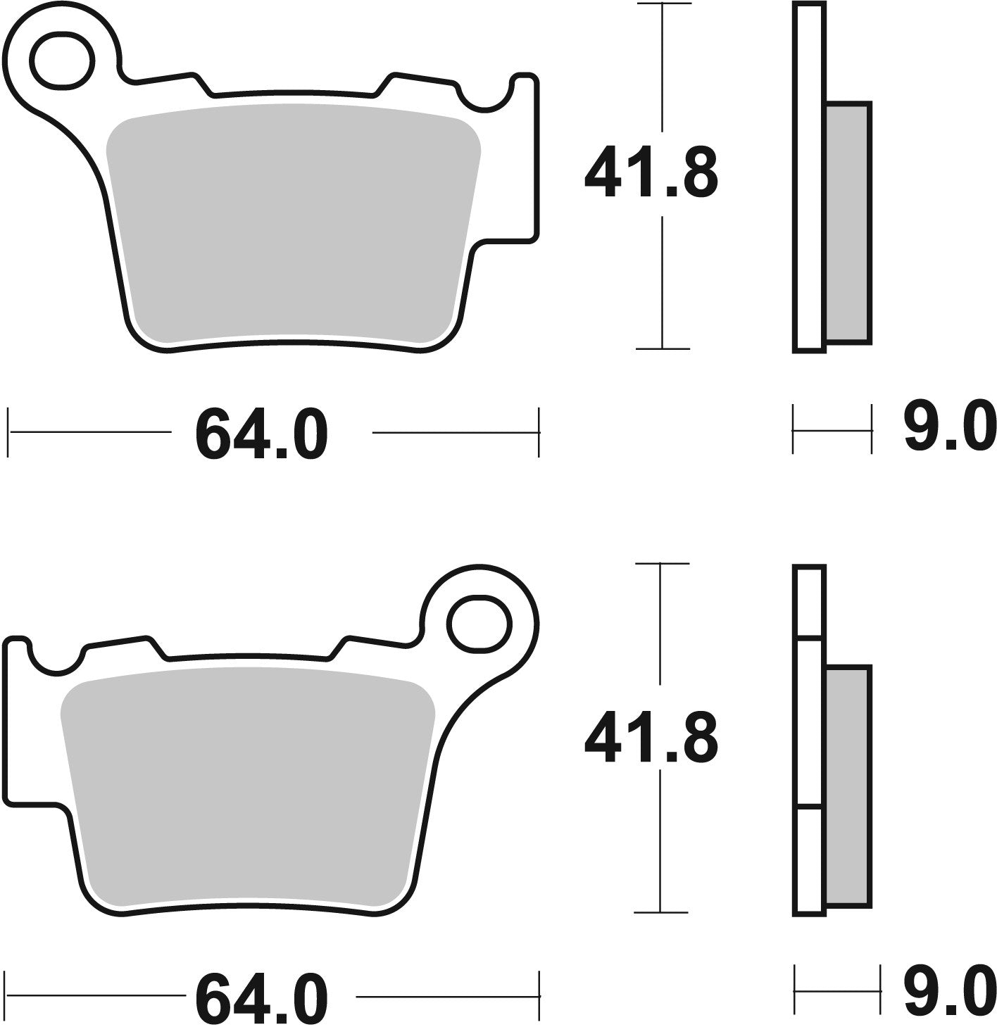 SBS FRICTION - Ceramic Front / Rear Brake Pads - 791HF-