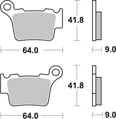 SBS FRICTION - Ceramic Front / Rear Brake Pads - 791HF-