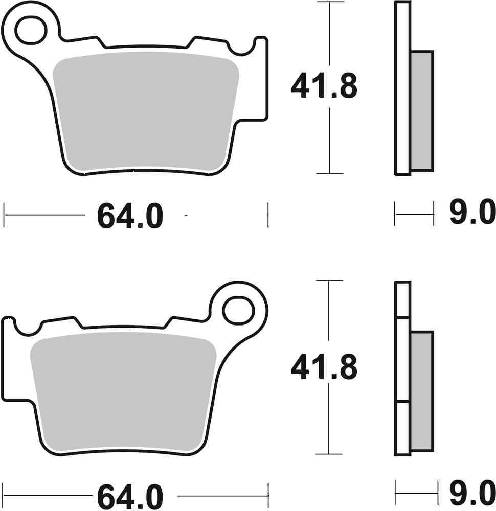 SBS FRICTION - Sinter Front / Rear Off Road Brake Pads - 791SI-