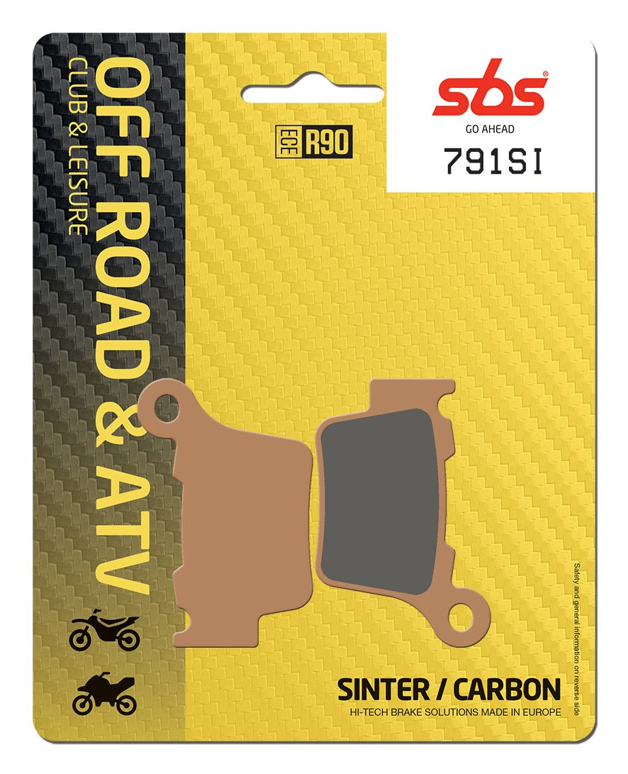 SBS FRICTION - Sinter Front / Rear Off Road Brake Pads - 791SI-