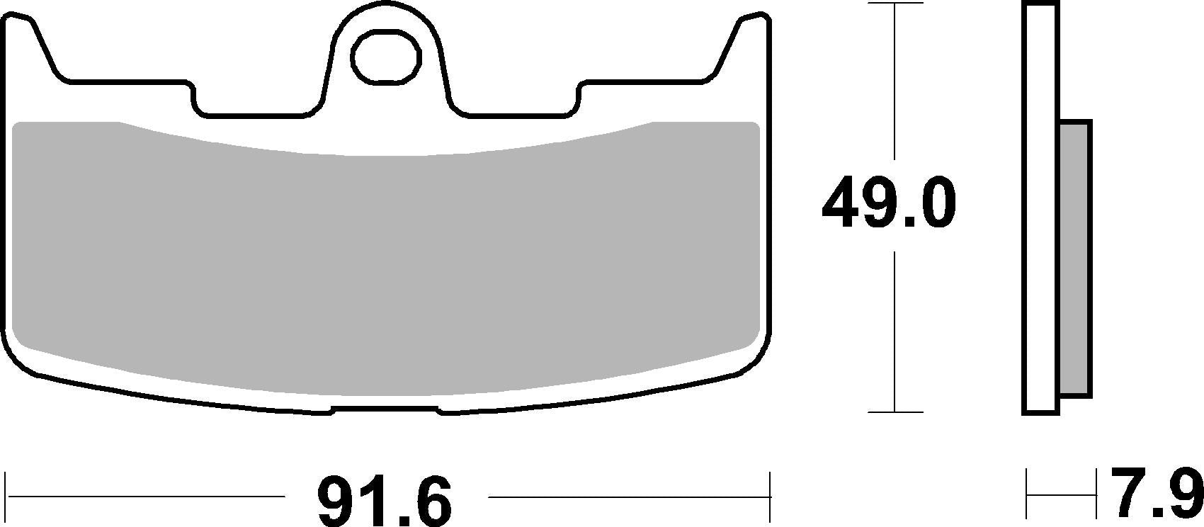 SBS FRICTION - Ceramic Front Brake Pads - 795HF-