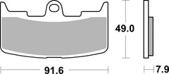 SBS FRICTION - Ceramic Front Brake Pads - 795HF-