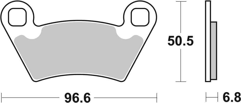 SBS FRICTION - Sinter Front / Rear Off Road Brake Pads - 800SI-