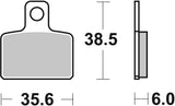 SBS FRICTION - Ceramic Front / Rear Brake Pads - 803HF-