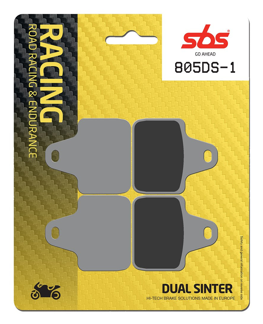 SBS FRICTION - Dual Sinter Front Racing Brake Pads - Moto 2, 3 & WSBK SPEC - 805DS-