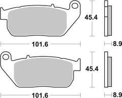 SBS FRICTION - Ceramic Front H-D Brake Pads - 807H.HF-