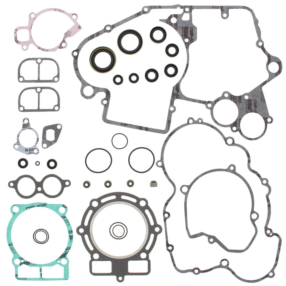 Vertex Complete Gasket Set with Oil Seals - EXC520 00-02, EXC525 03-07, MXC520 01-02, SMR450 05-07, SX450 03-06, SX520 00-02, SX525 03-06, XC450 04-07, X 525 06-07, XC-W525 07